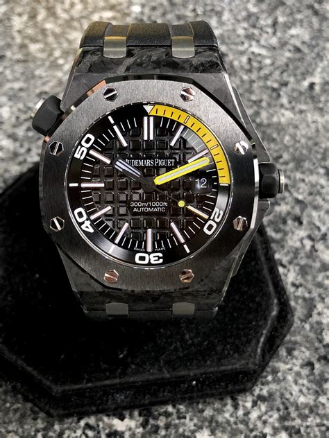 audemars piguet royal oak diver carbon|royal oak offshore watch price.